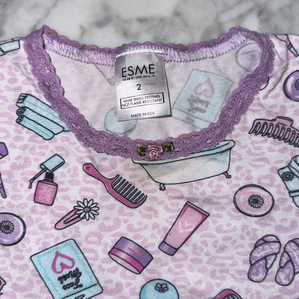 ESME SPA DAY PJ SET 2Y - Picture 2 of 10